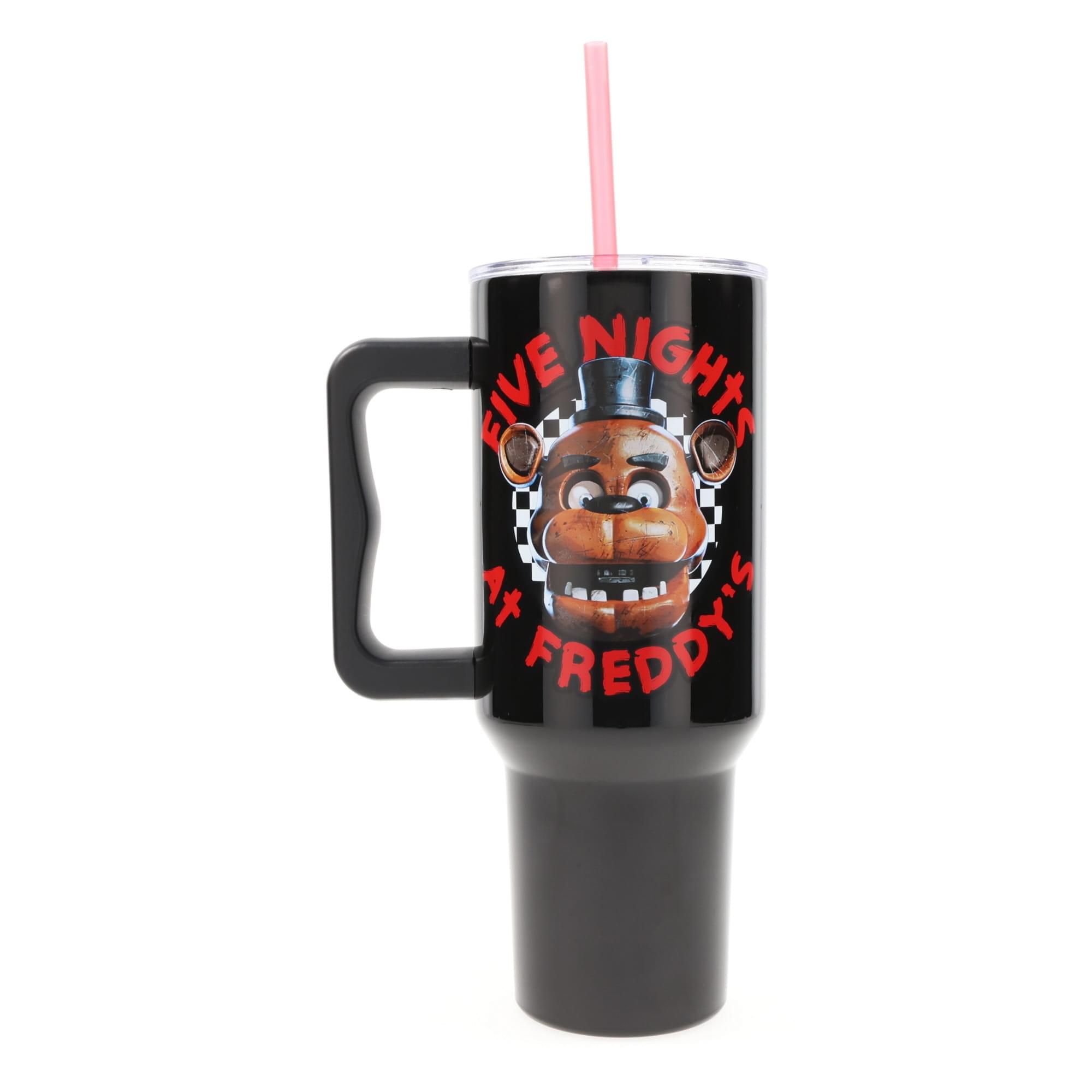 Five Nights At Freddy's Freddy Checkerboard 40-Ounce Stainless Steel Tumbler