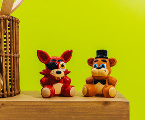 Five Nights At Freddy's Freddy and Foxy Ceramic Salt and Pepper Shaker Set