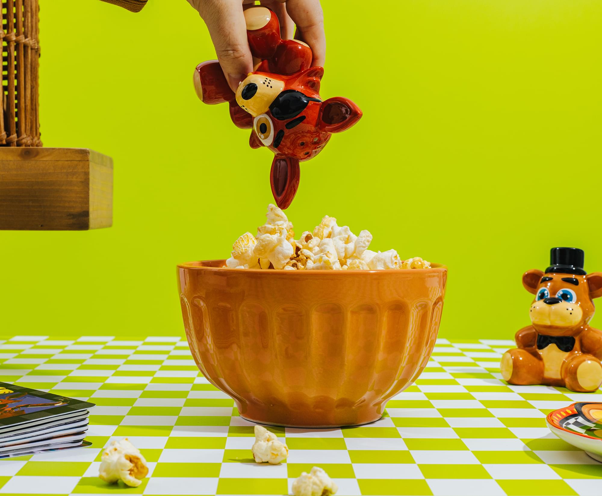 Five Nights At Freddy's Freddy and Foxy Ceramic Salt and Pepper Shaker Set