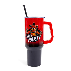 Five Nights At Freddy's "Let's Party" Stainless Steel Tumbler | Holds 40 Ounces