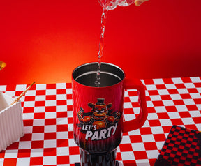 Five Nights At Freddy's "Let's Party" Stainless Steel Tumbler | Holds 40 Ounces
