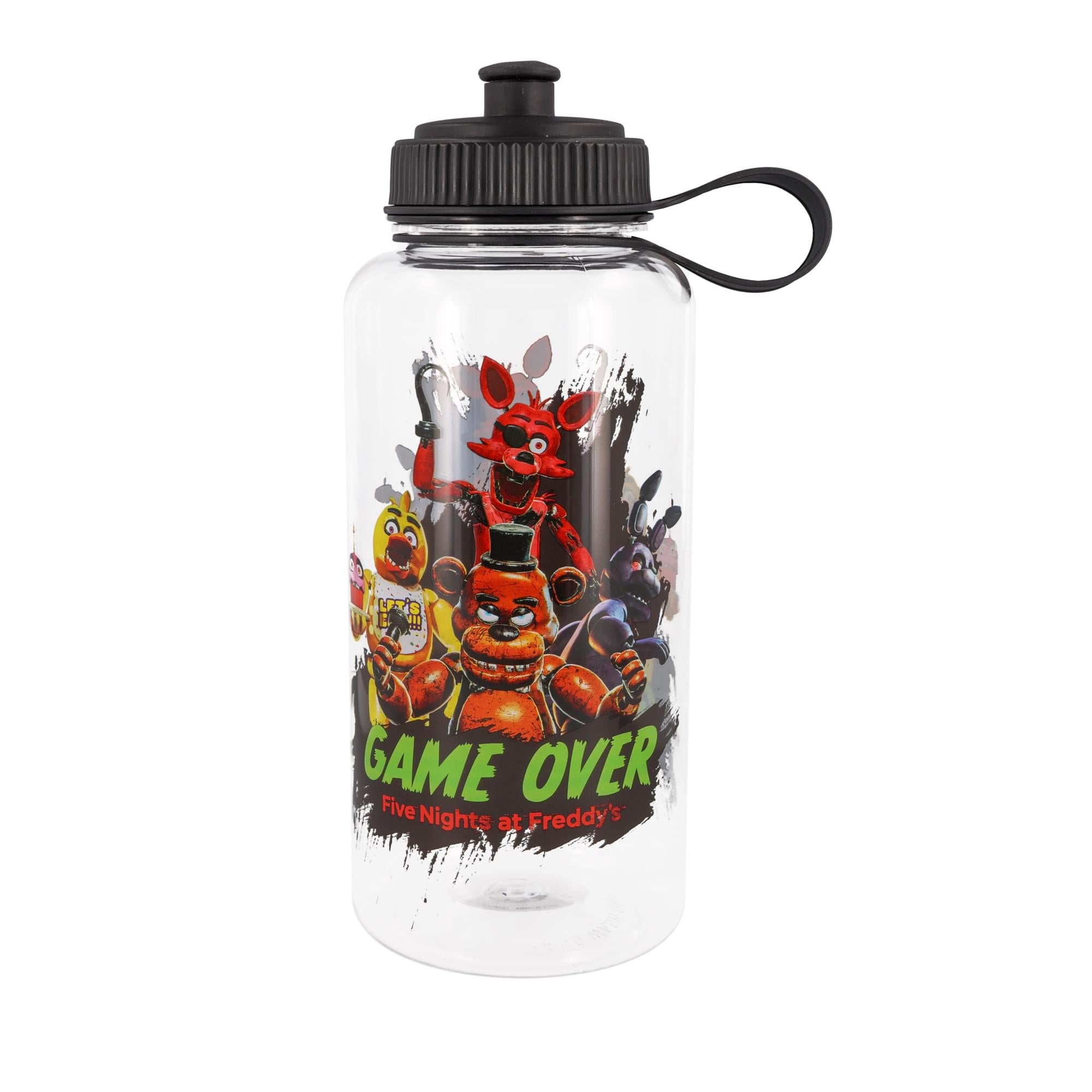 Five Nights At Freddy's "Game Over" Sports Water Bottle | Holds 40 Ounces