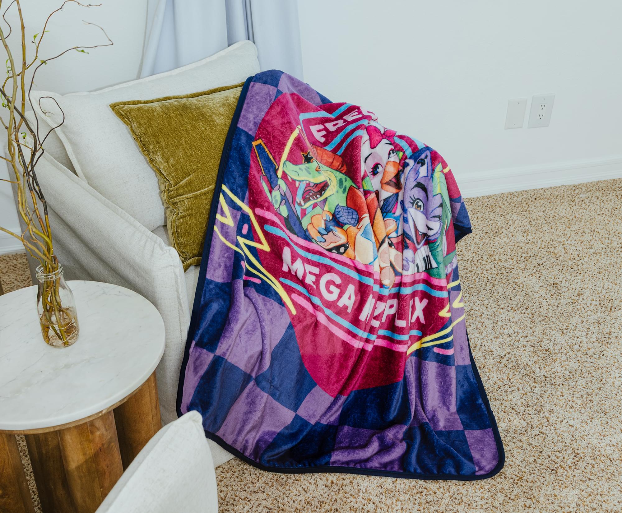 Five Nights At Freddy's Mega Pizzaplex Fleece Throw Blanket | 50 x 60 Inches
