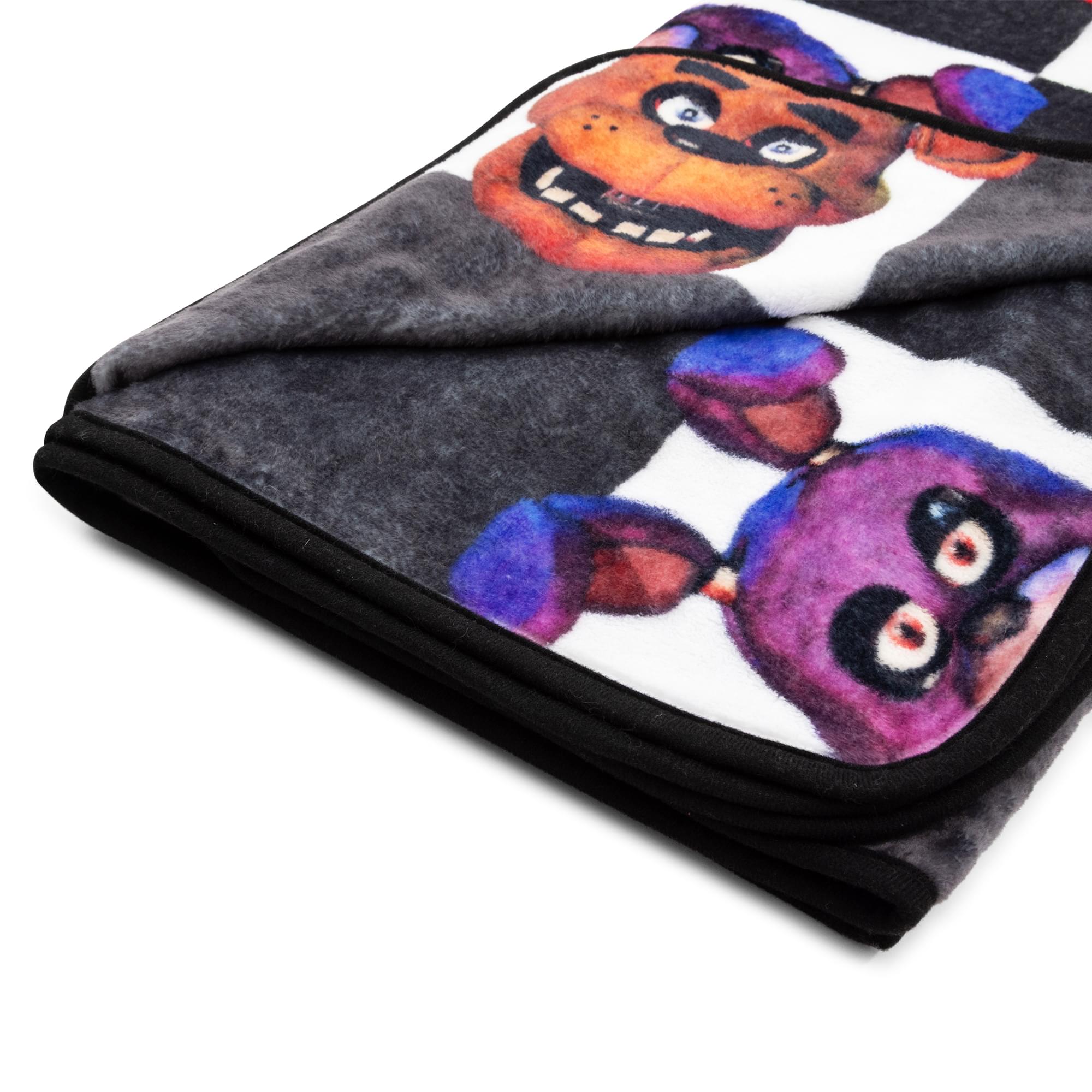 Five Nights At Freddy's Checkerboard Fleece Throw Blanket | 45 x 60 Inches