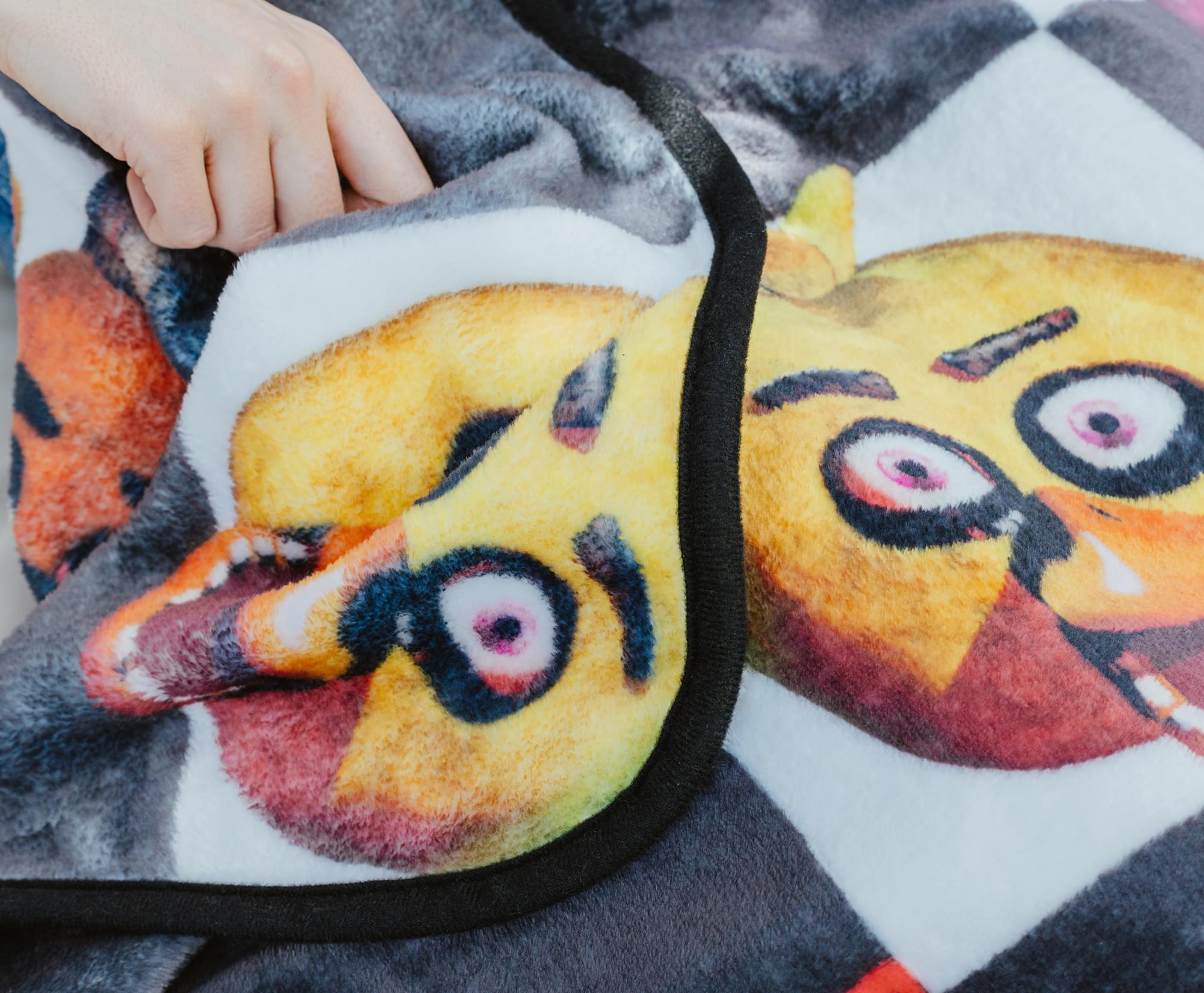 Five Nights At Freddy's Checkerboard Fleece Throw Blanket | 45 x 60 Inches