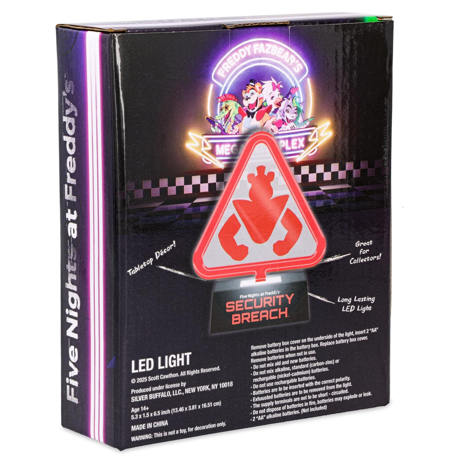 Five Nights At Freddy's: Security Breach Logo LED Neon Lamp | 5 x 6.5 Inches