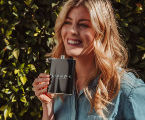 Friends Logo Stainless Steel Flask | Holds 7 Ounces