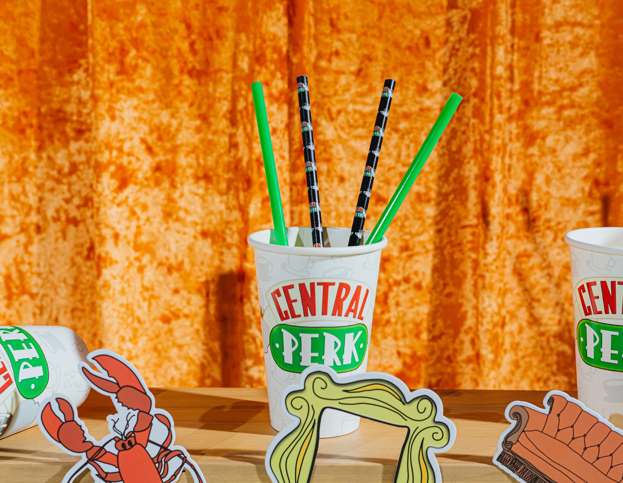 Friends Central Perk Reusable Plastic Straws | Set of 4