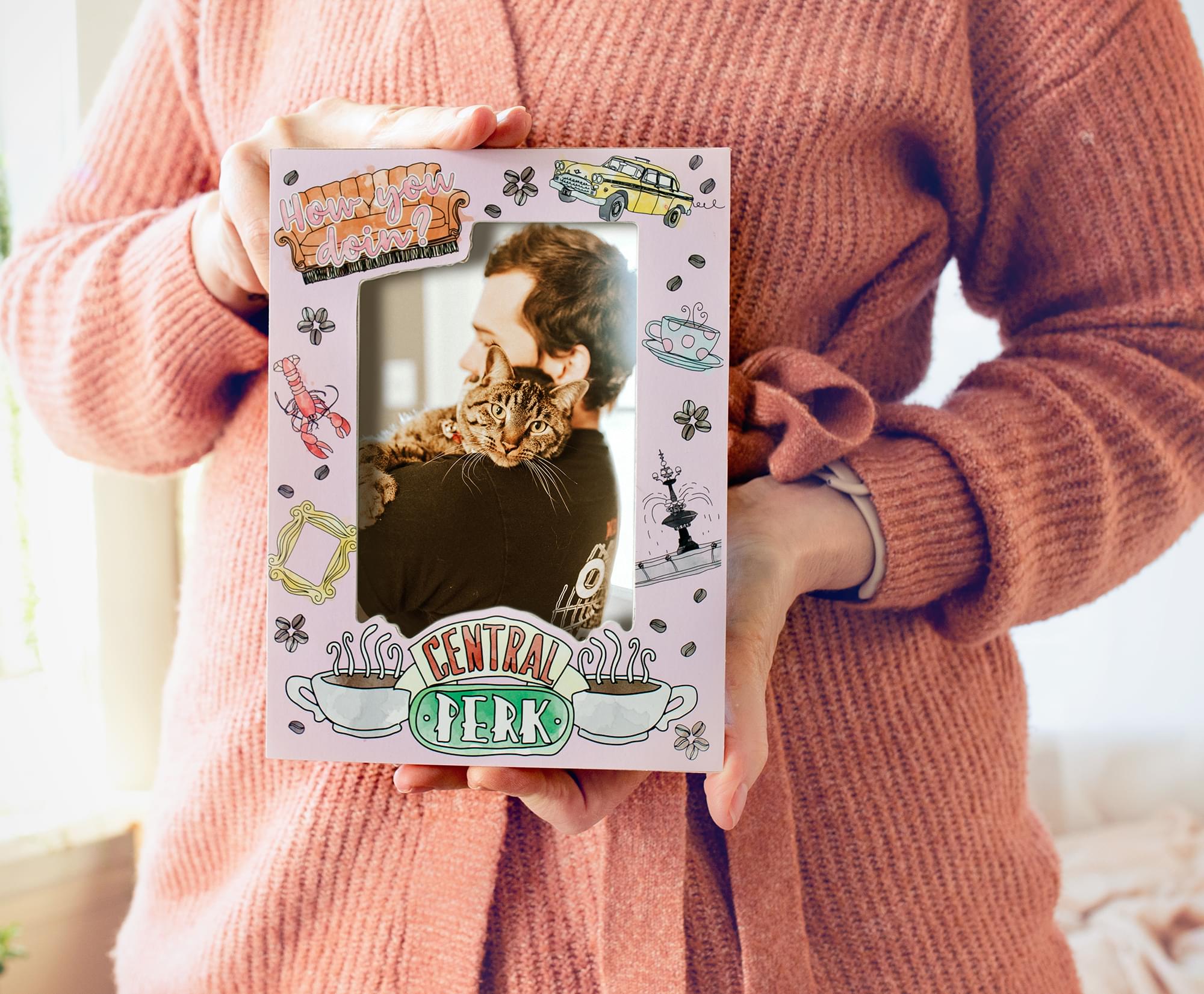 Friends Central Perk Die-Cut Photo Frame | 4 x 6 Inches