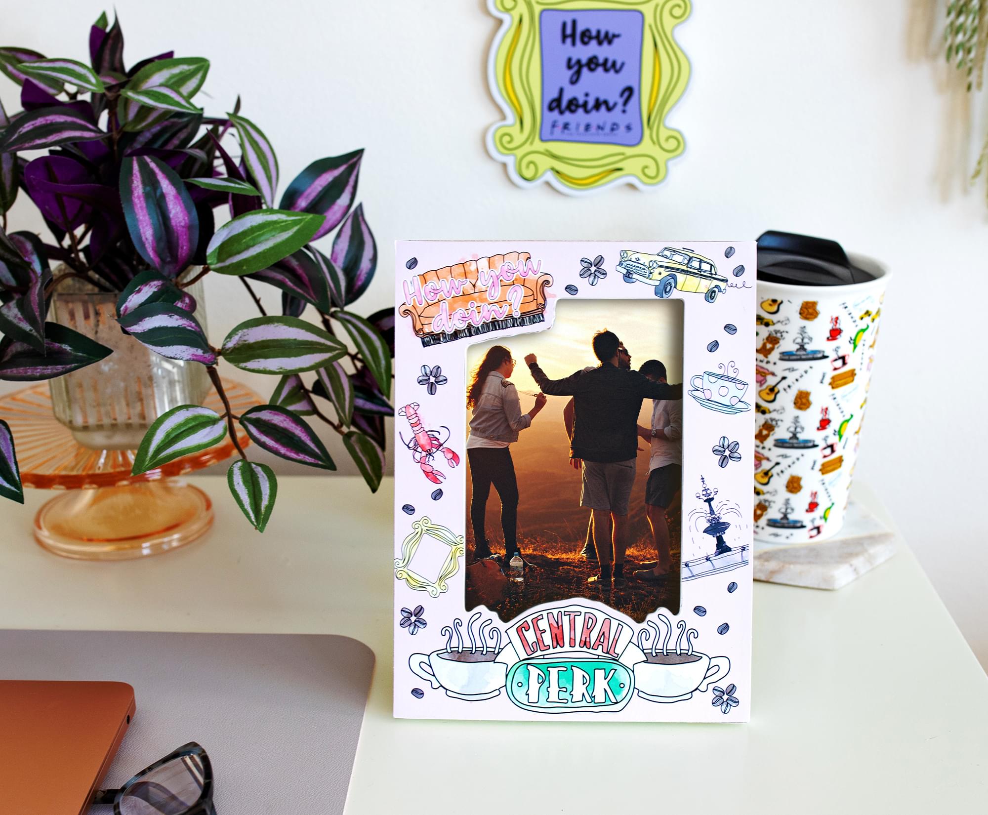 Friends Central Perk Die-Cut Photo Frame | 4 x 6 Inches