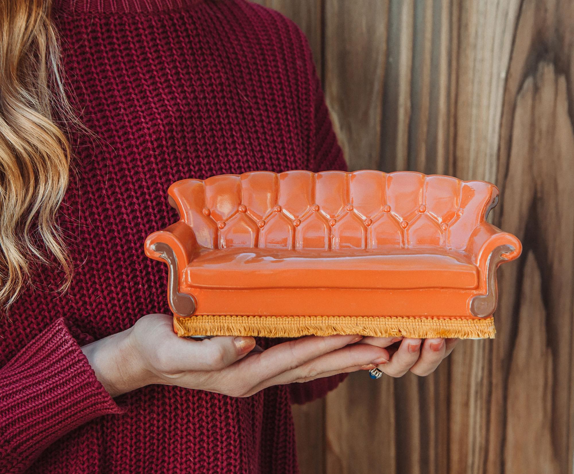 Friends Central Perk Orange Couch Figural Coin Bank Storage | Toynk Exclusive