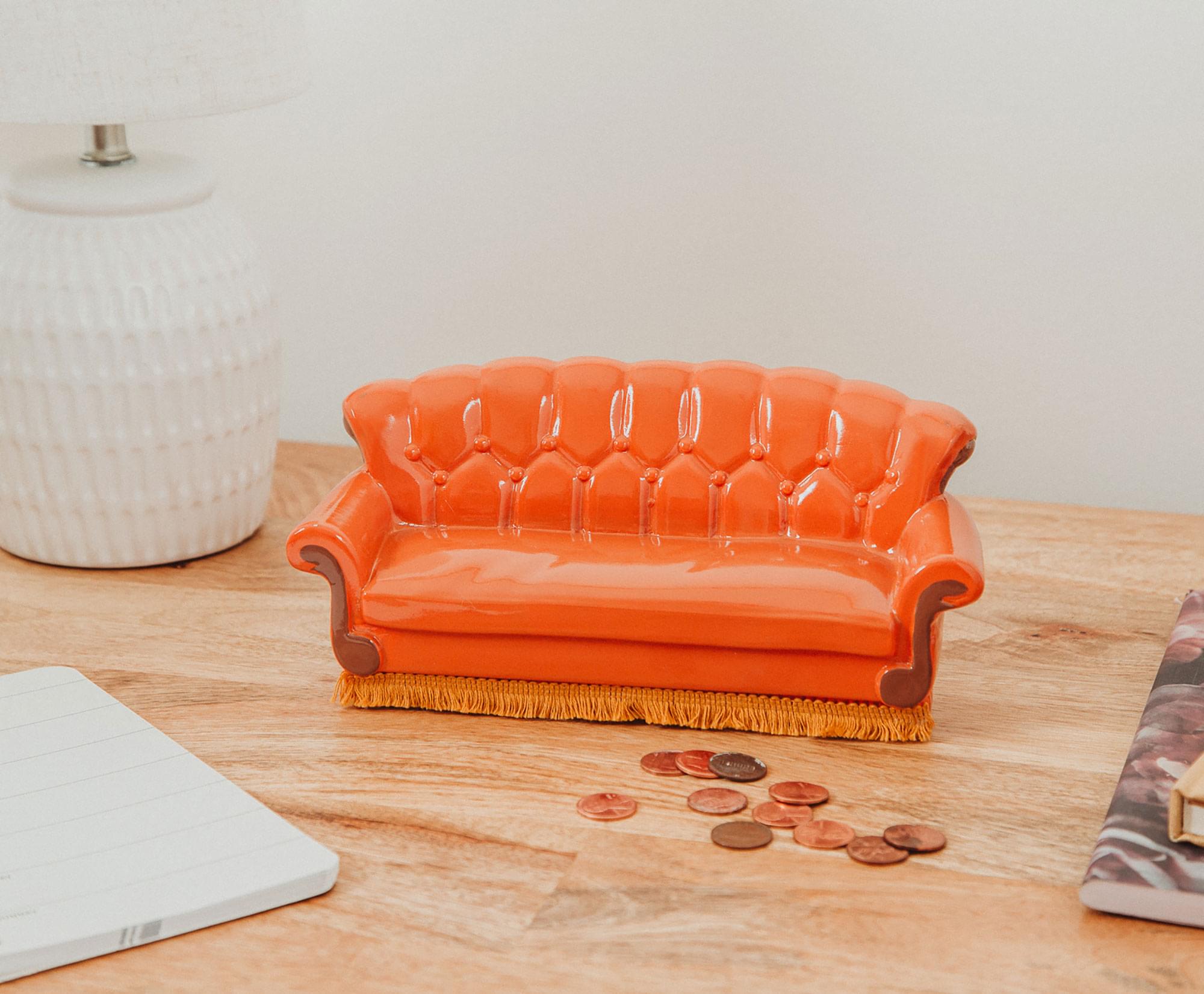 Friends Central Perk Orange Couch Figural Coin Bank Storage | Toynk Exclusive