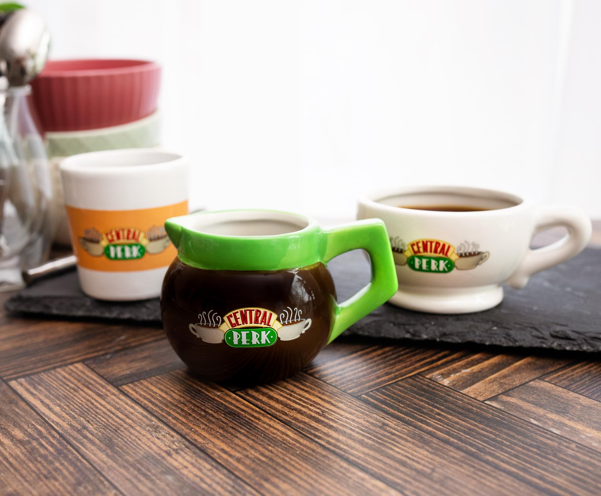Friends Central Perk 4-Ounce Sculpted Ceramic Mini Cups | Set of 3