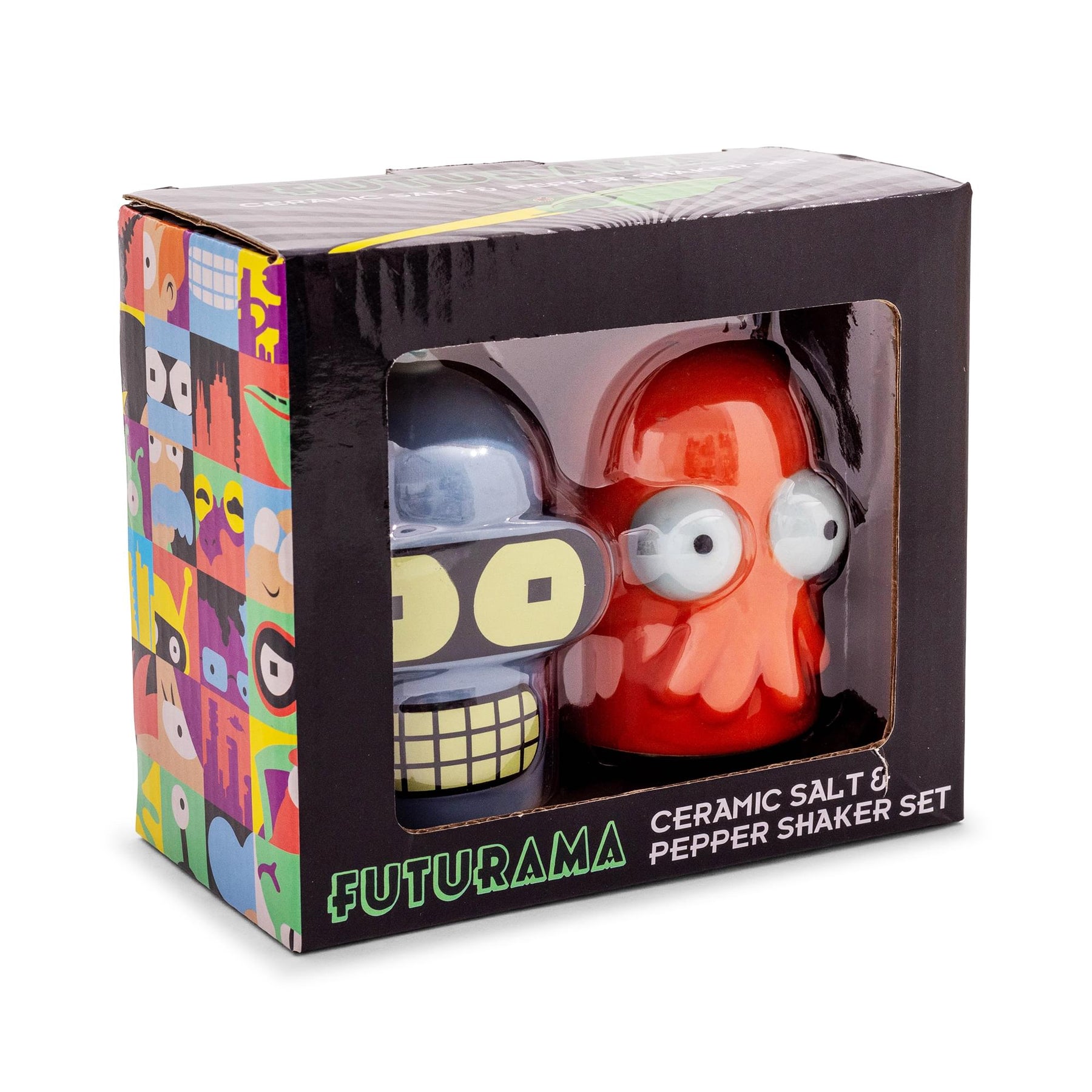 Futurama Bender and Zoidberg Ceramic Salt and Pepper Shaker Set