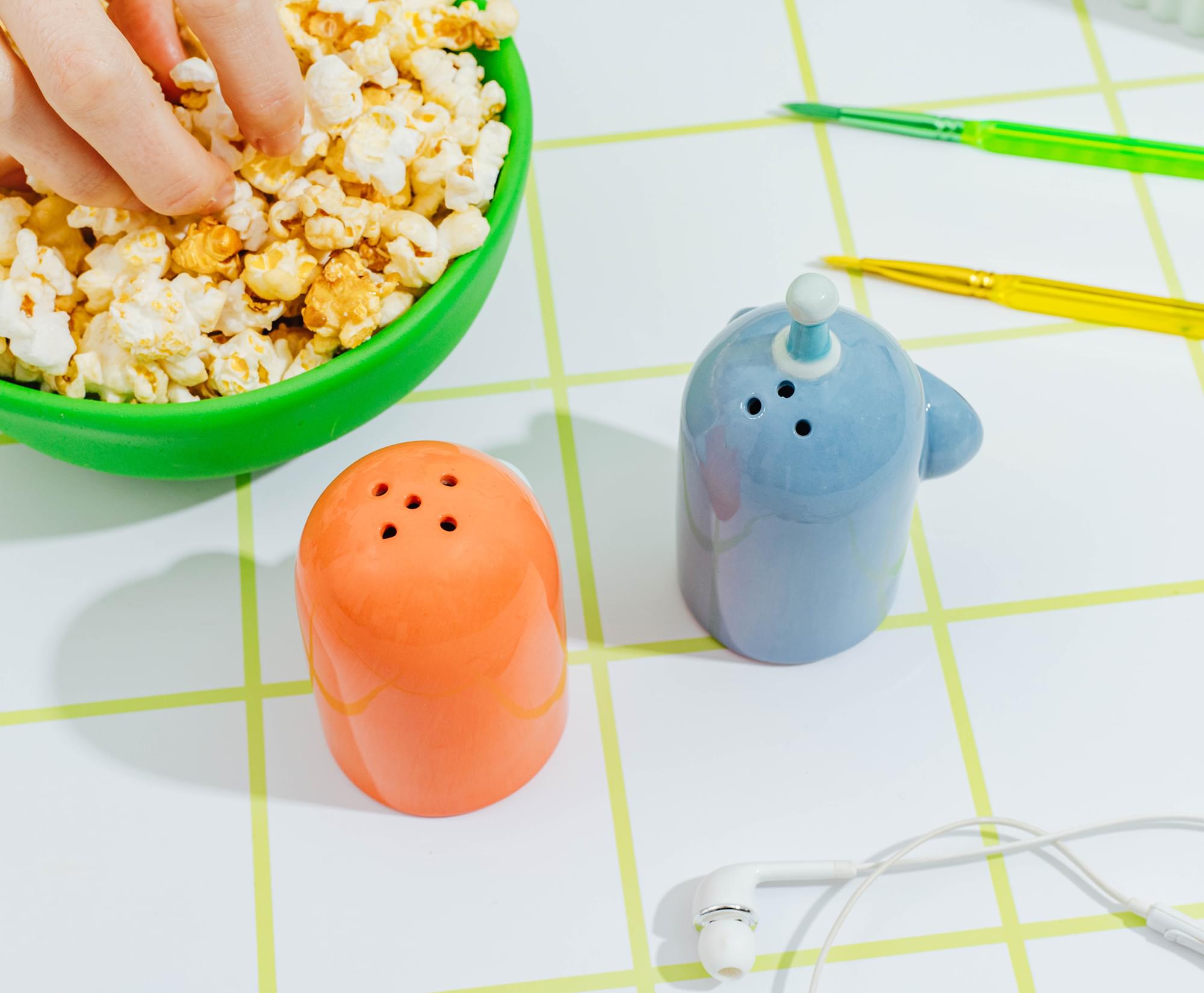 Futurama Bender and Zoidberg Ceramic Salt and Pepper Shaker Set