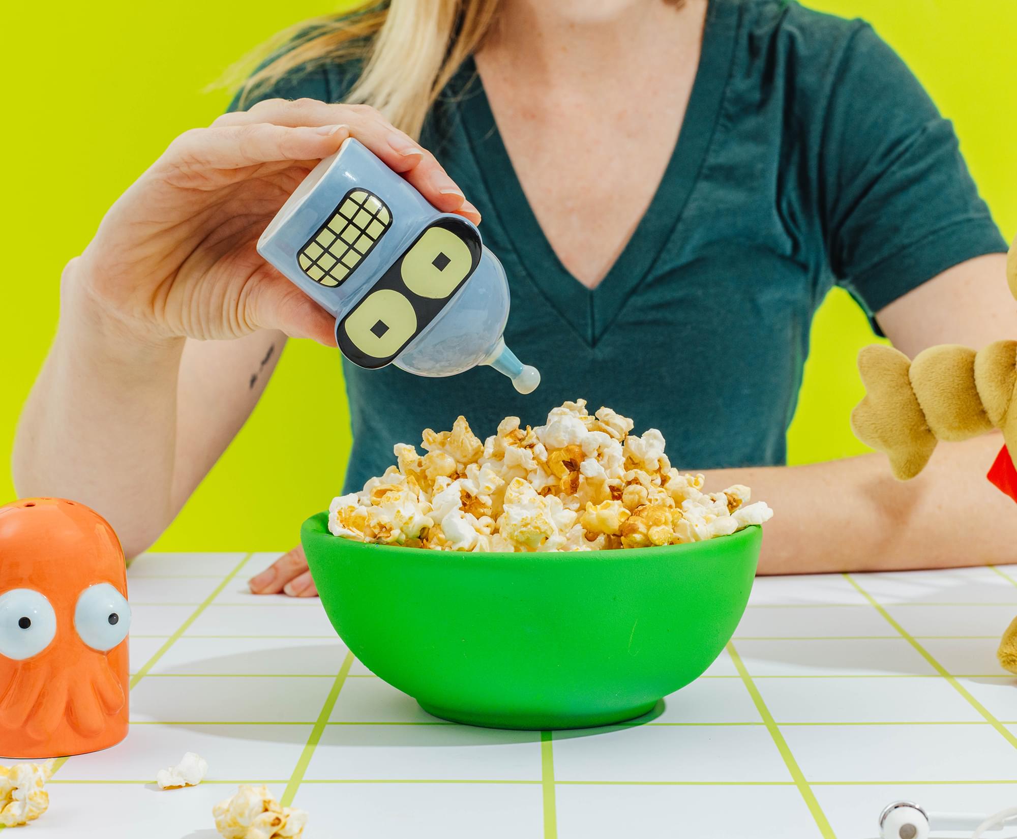 Futurama Bender and Zoidberg Ceramic Salt and Pepper Shaker Set