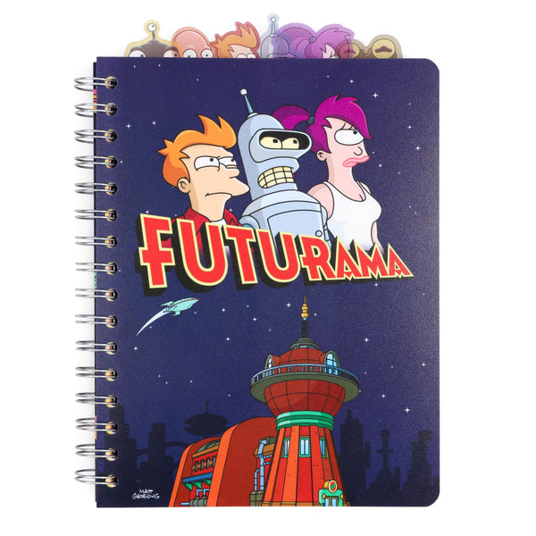 Futurama 8 x 5 Inch 5-Tab Spiral Notebook | Free Shipping