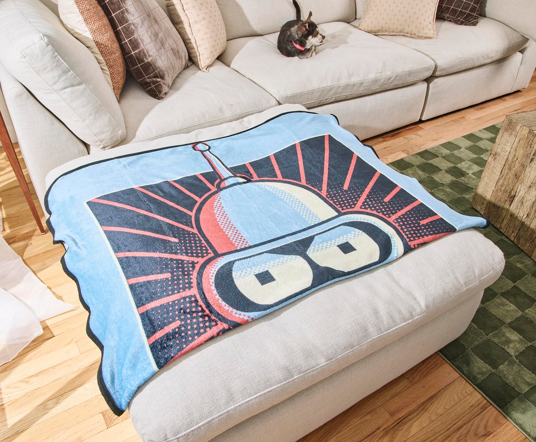 Futurama Bender Raschel Throw Blanket | 45 x 60 Inches