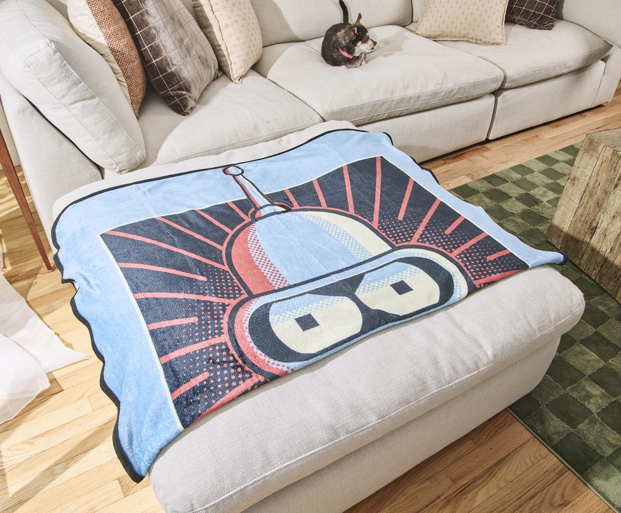 Futurama Bender Raschel Throw Blanket | 45 x 60 Inches
