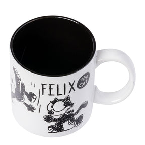 Felix the Cat Hand Drawn 20oz Wax-Resist Ceramic Mug