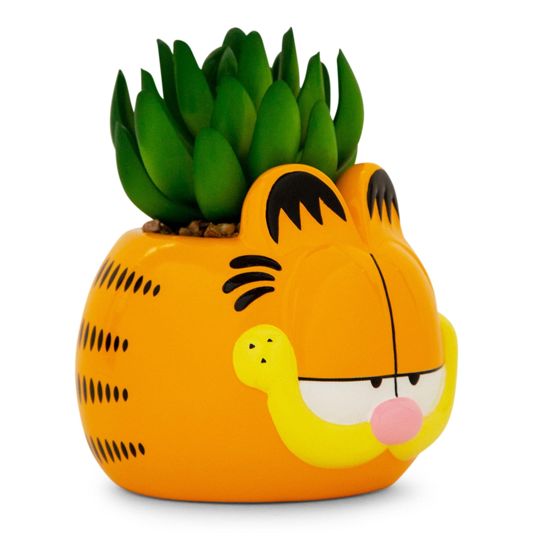 Garfield 4-Inch Ceramic Mini Planter With Artificial Succulent