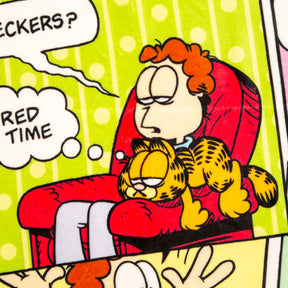 Garfield and Jon Comic Strip Panels Sherpa Throw Blanket | 50 x 60 Inches