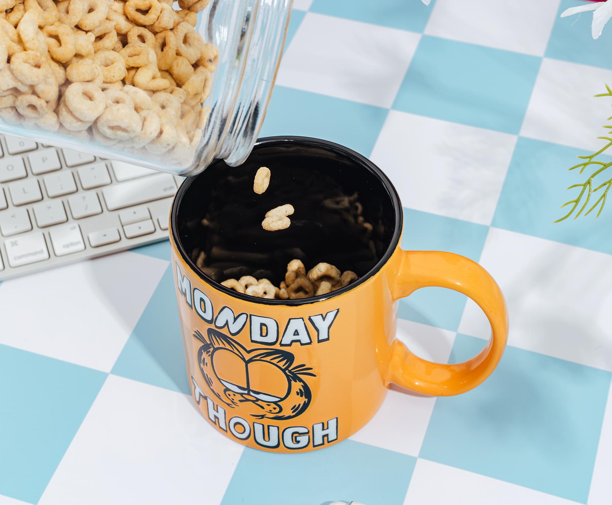 Garfield "Monday Though" Wax-Resist Ceramic Mug | Holds 20 Ounces