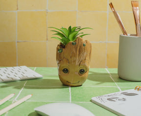 Marvel Studios I Am Groot 3-Inch Ceramic Mini Planter With Artificial Succulent