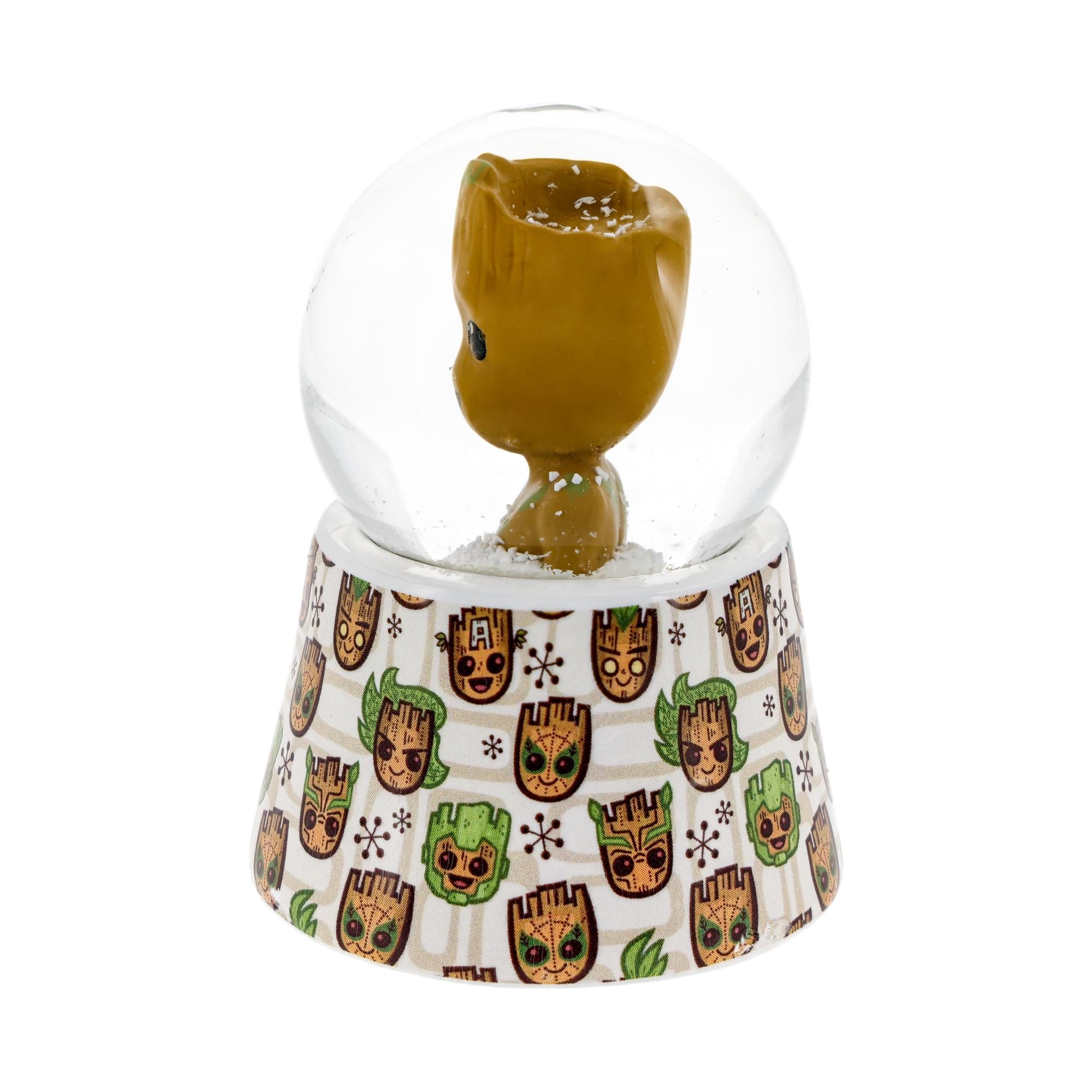 Marvel Studios Guardians Of The Galaxy Groot 3-Inch Mini Light-Up Snow Globe