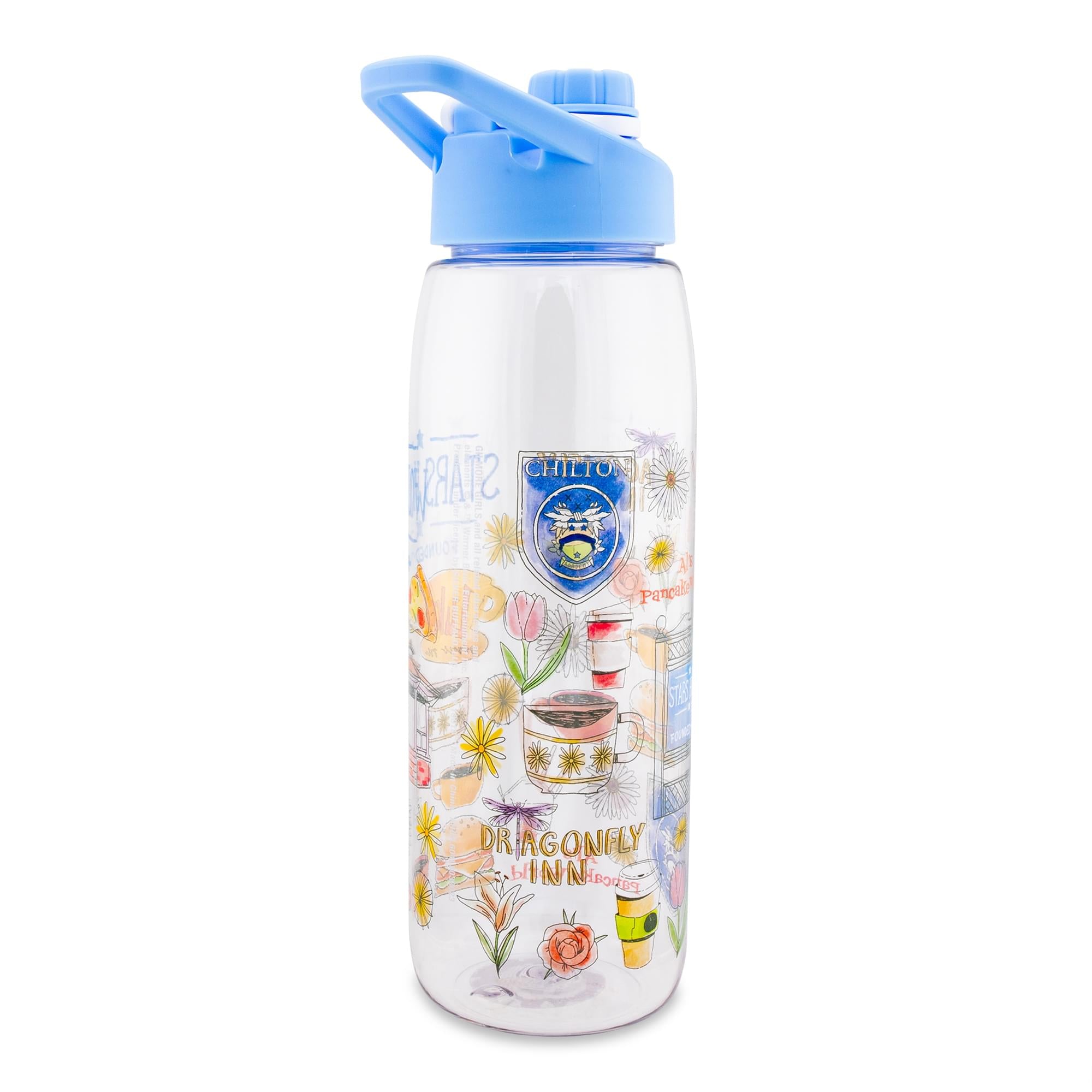 Gilmore Girls Stars Hollow Icons Water Bottle With Lid | Holds 28 Ounces
