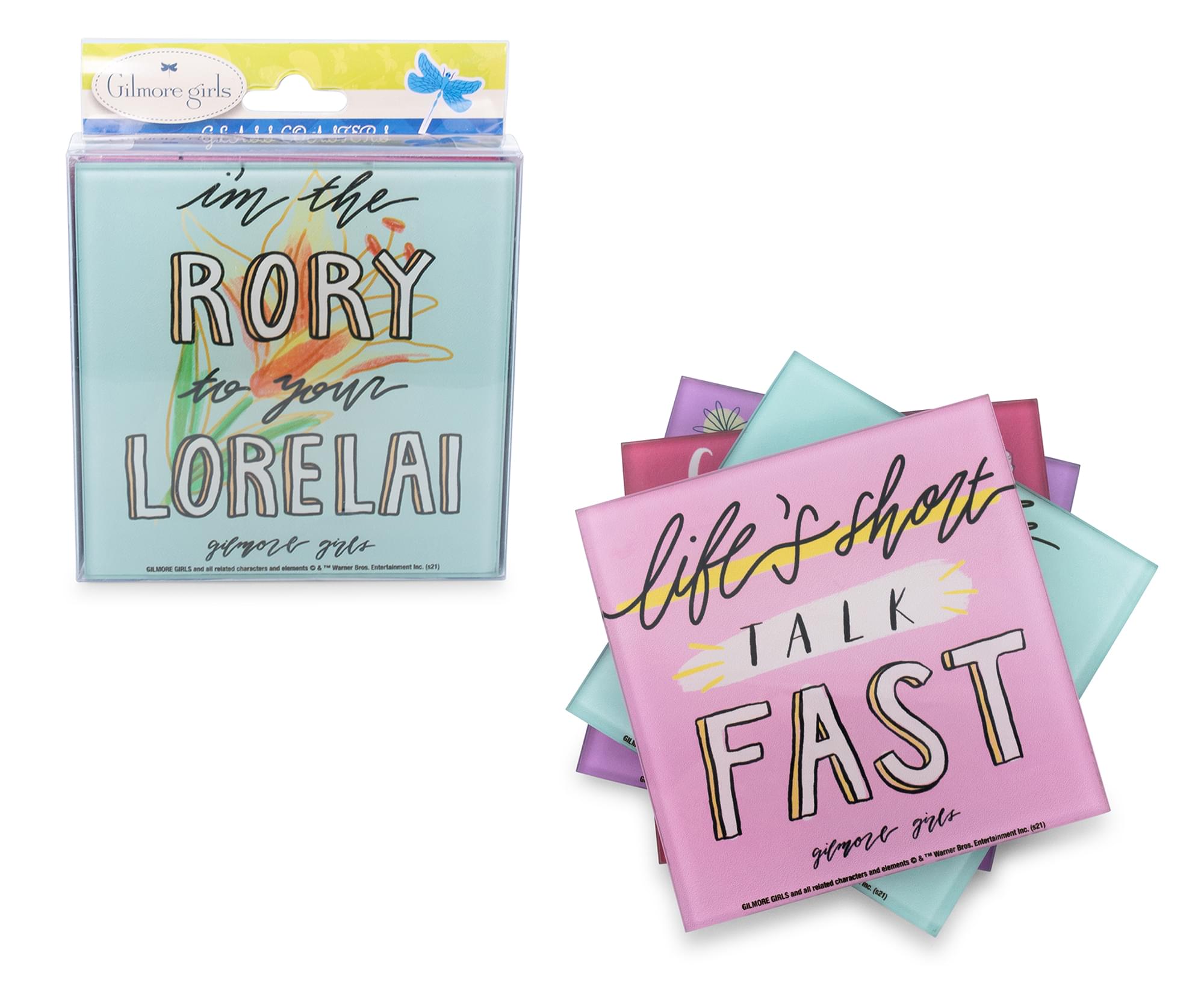 Gilmore Girls Quotes Glass Coasters | Set of 4