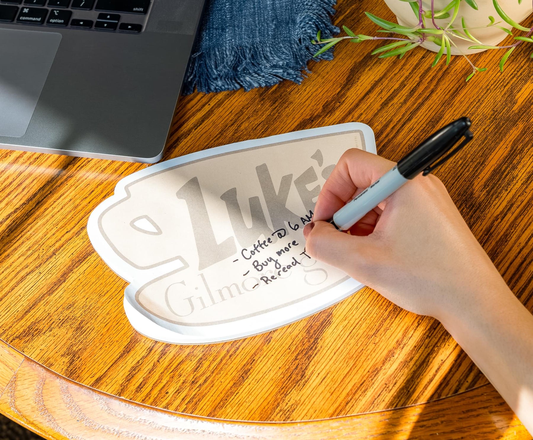 Gilmore Girls "Luke's" Die-Cut Sticky Notepad | 8 x 6 Inches