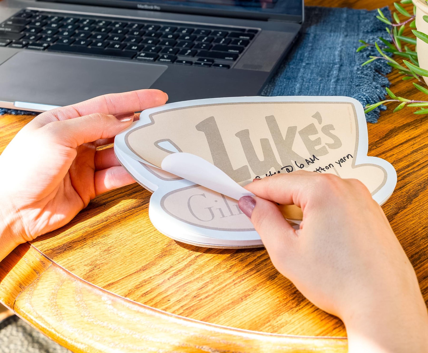 Gilmore Girls "Luke's" Die-Cut Sticky Notepad | 8 x 6 Inches