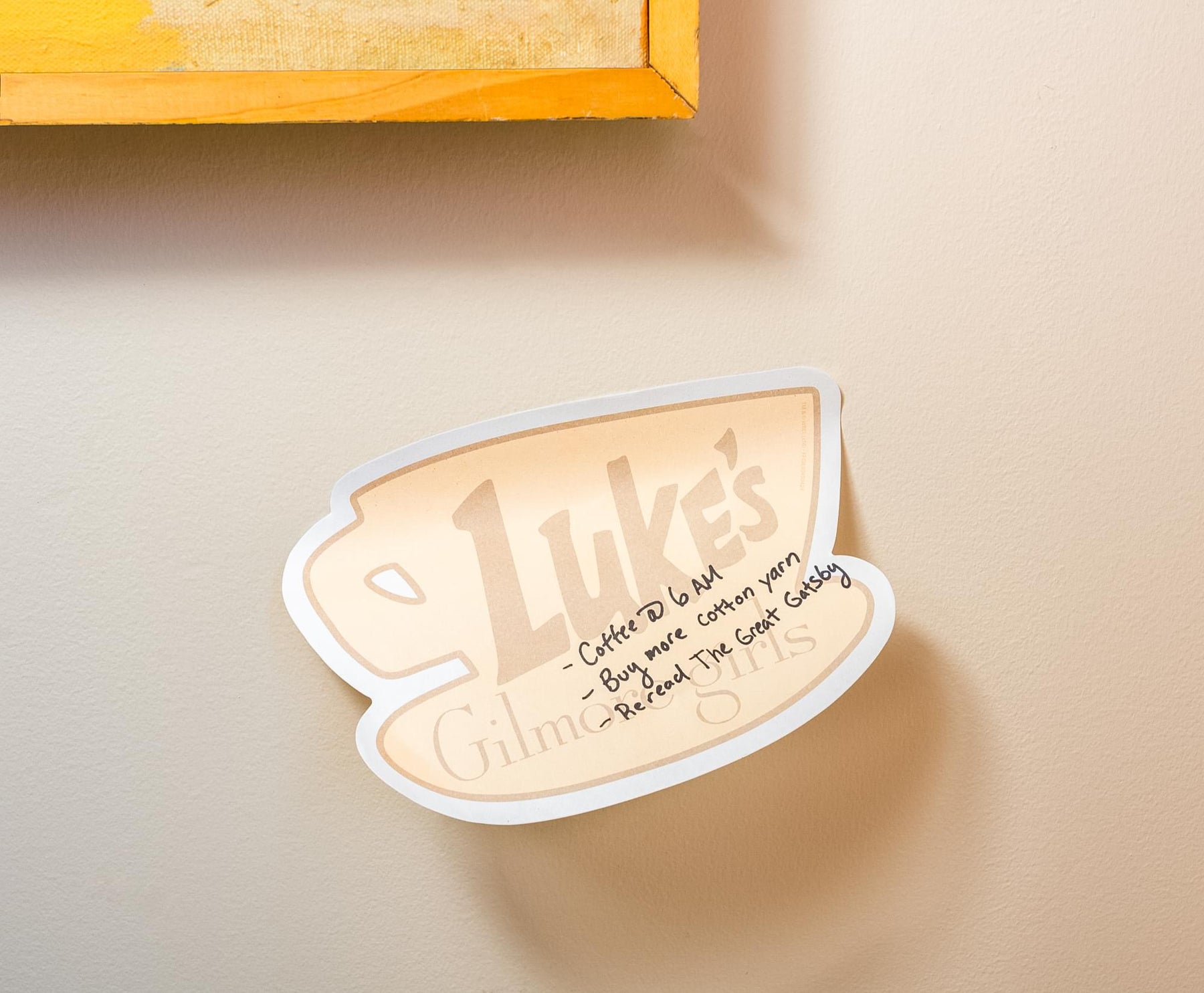 Gilmore Girls "Luke's" Die-Cut Sticky Notepad | 8 x 6 Inches