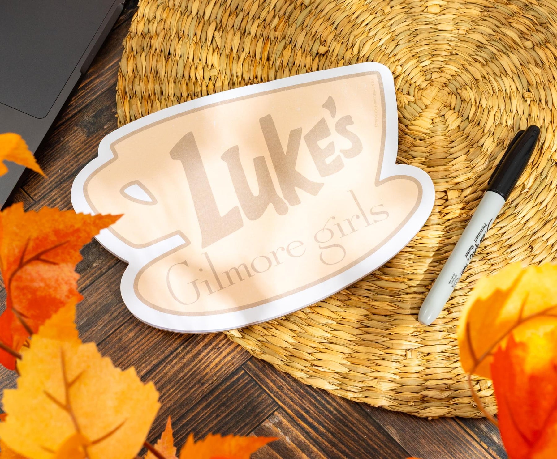 Gilmore Girls "Luke's" Die-Cut Sticky Notepad | 8 x 6 Inches