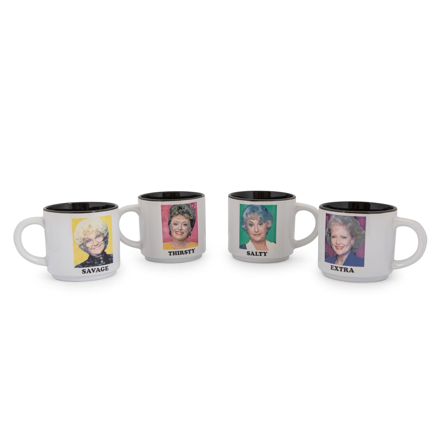 The Golden Girls 10-Ounce Stacking Ceramic Coffee Mugs | Set of 4