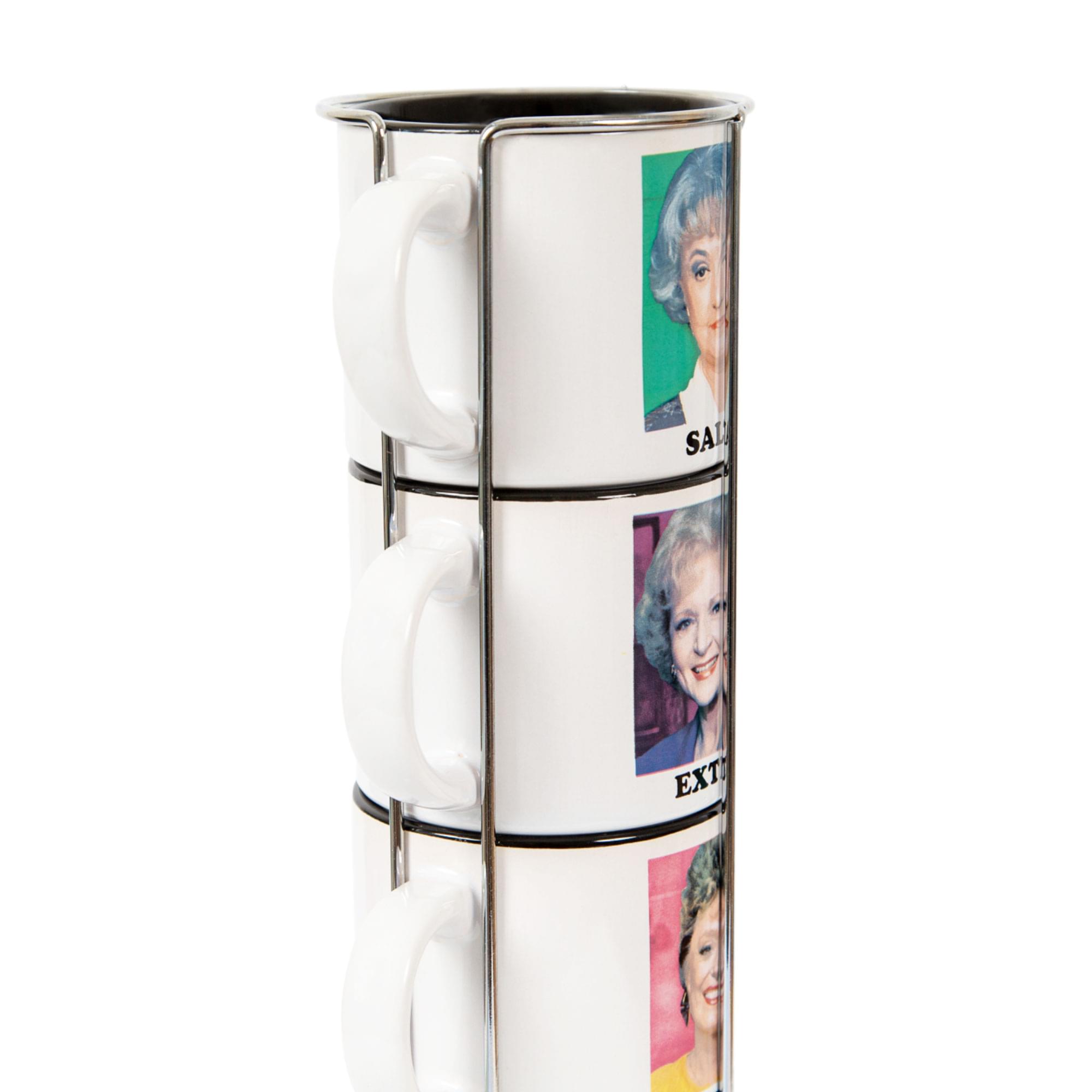 The Golden Girls 10-Ounce Stacking Ceramic Coffee Mugs | Set of 4