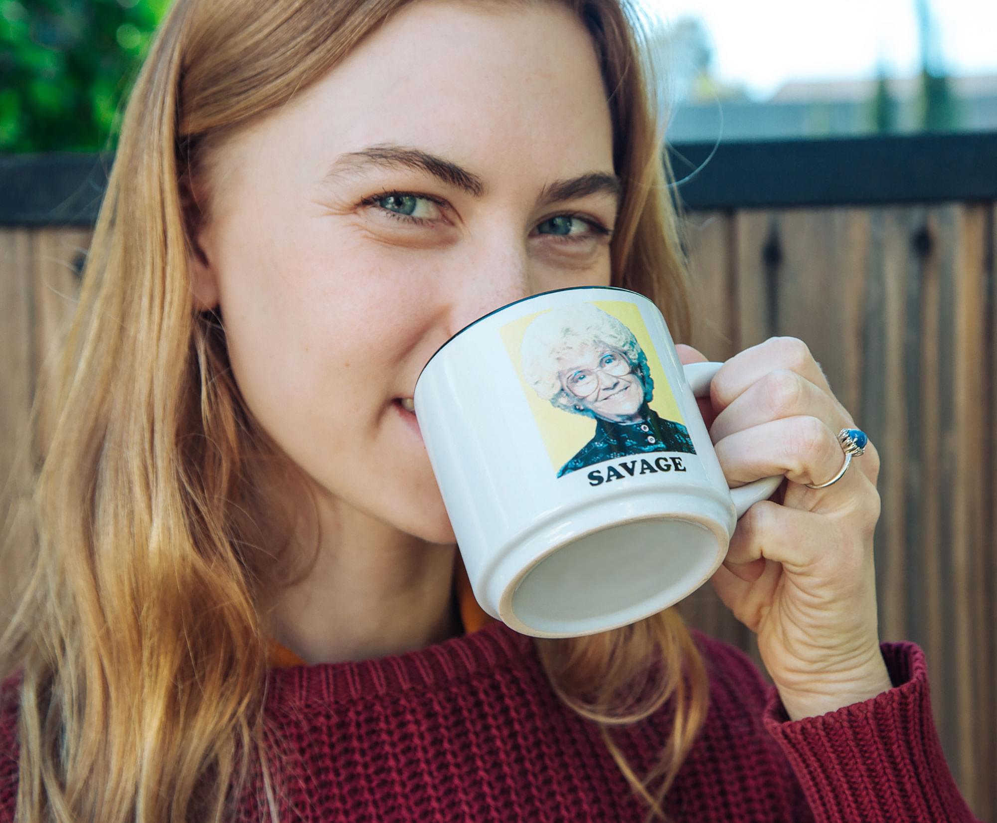 The Golden Girls 10-Ounce Stacking Ceramic Coffee Mugs | Set of 4