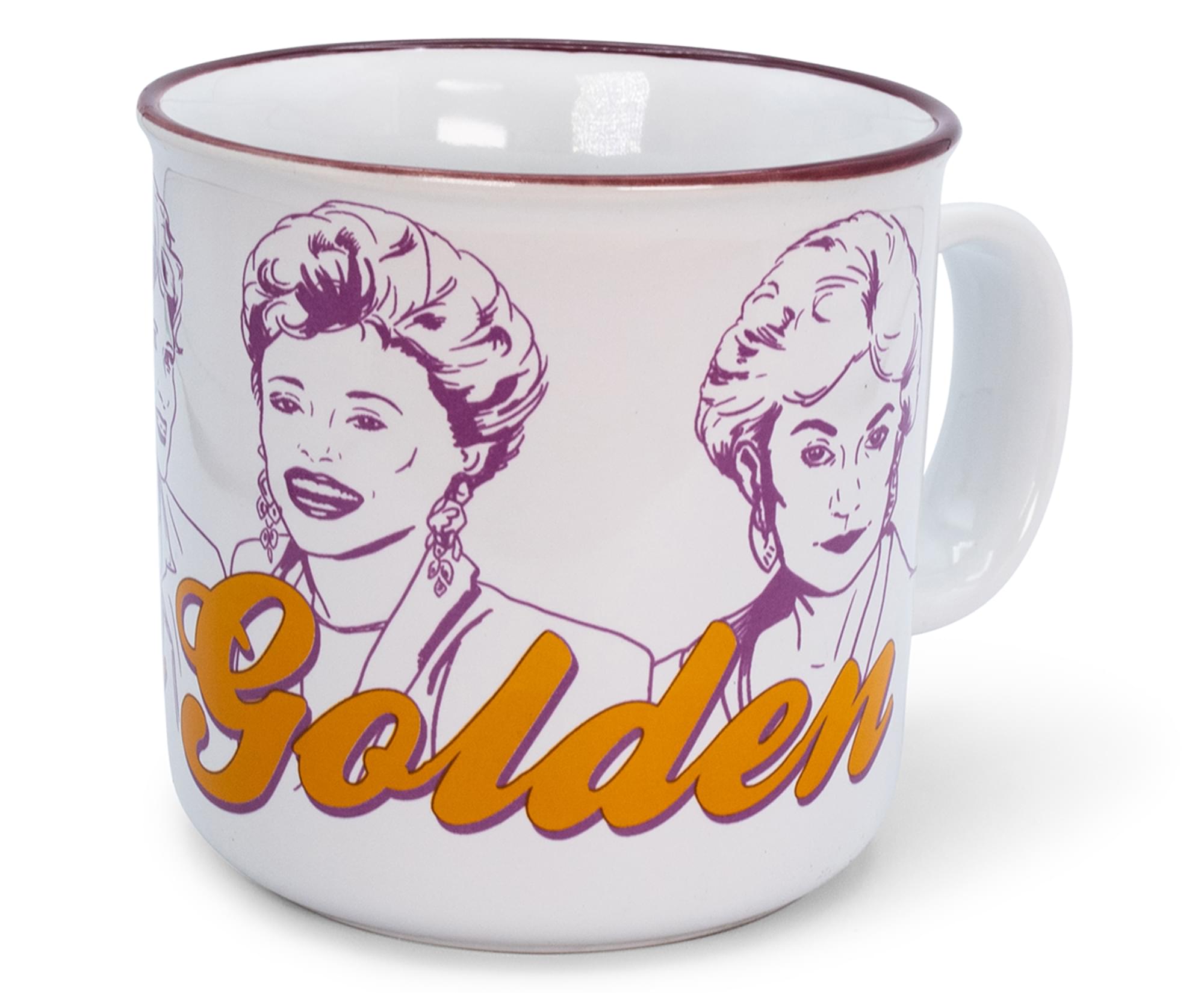 The Golden Girls "Stay Golden" Ceramic Camper Mug | Holds 20 Ounces