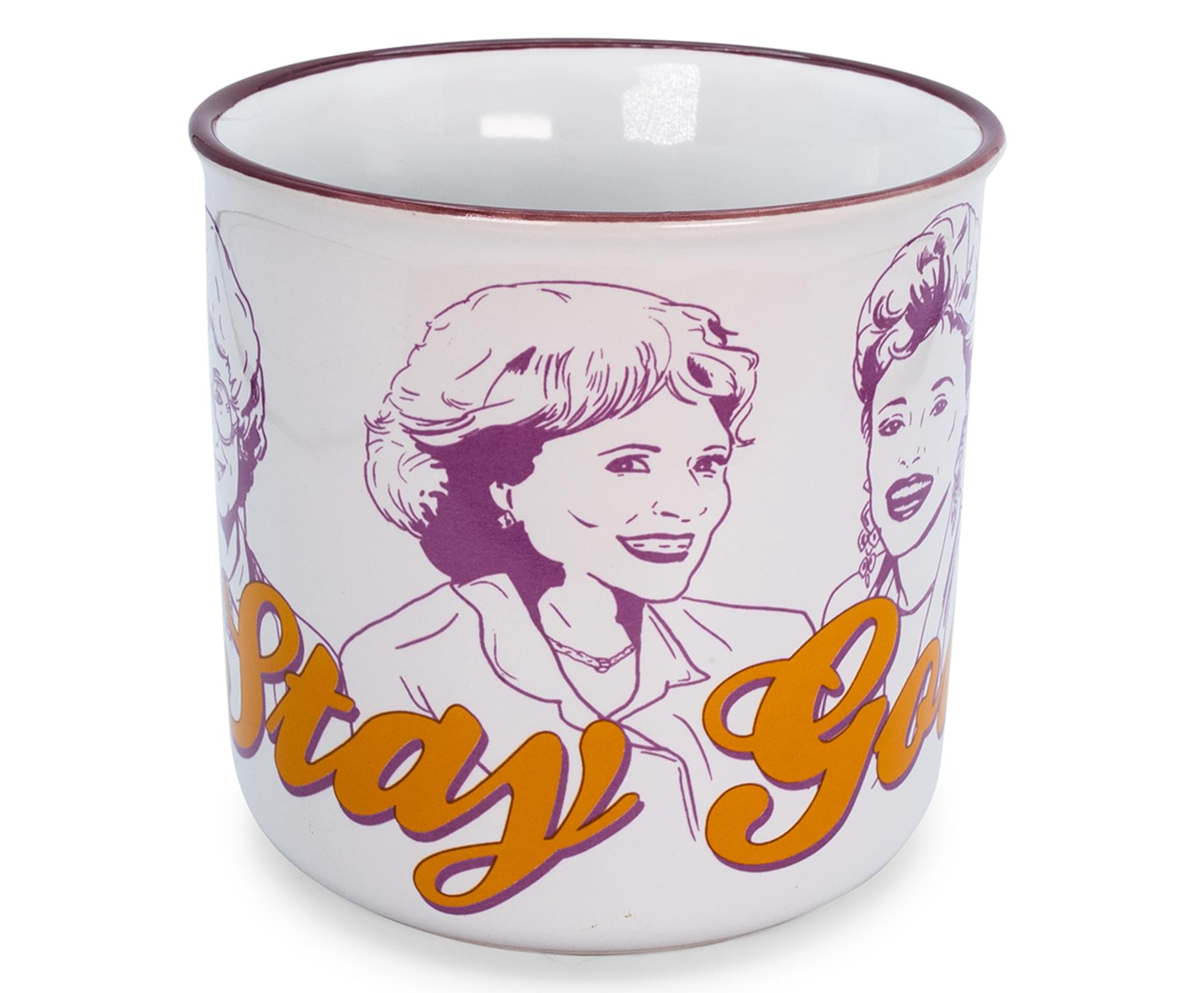 The Golden Girls "Stay Golden" Ceramic Camper Mug | Holds 20 Ounces