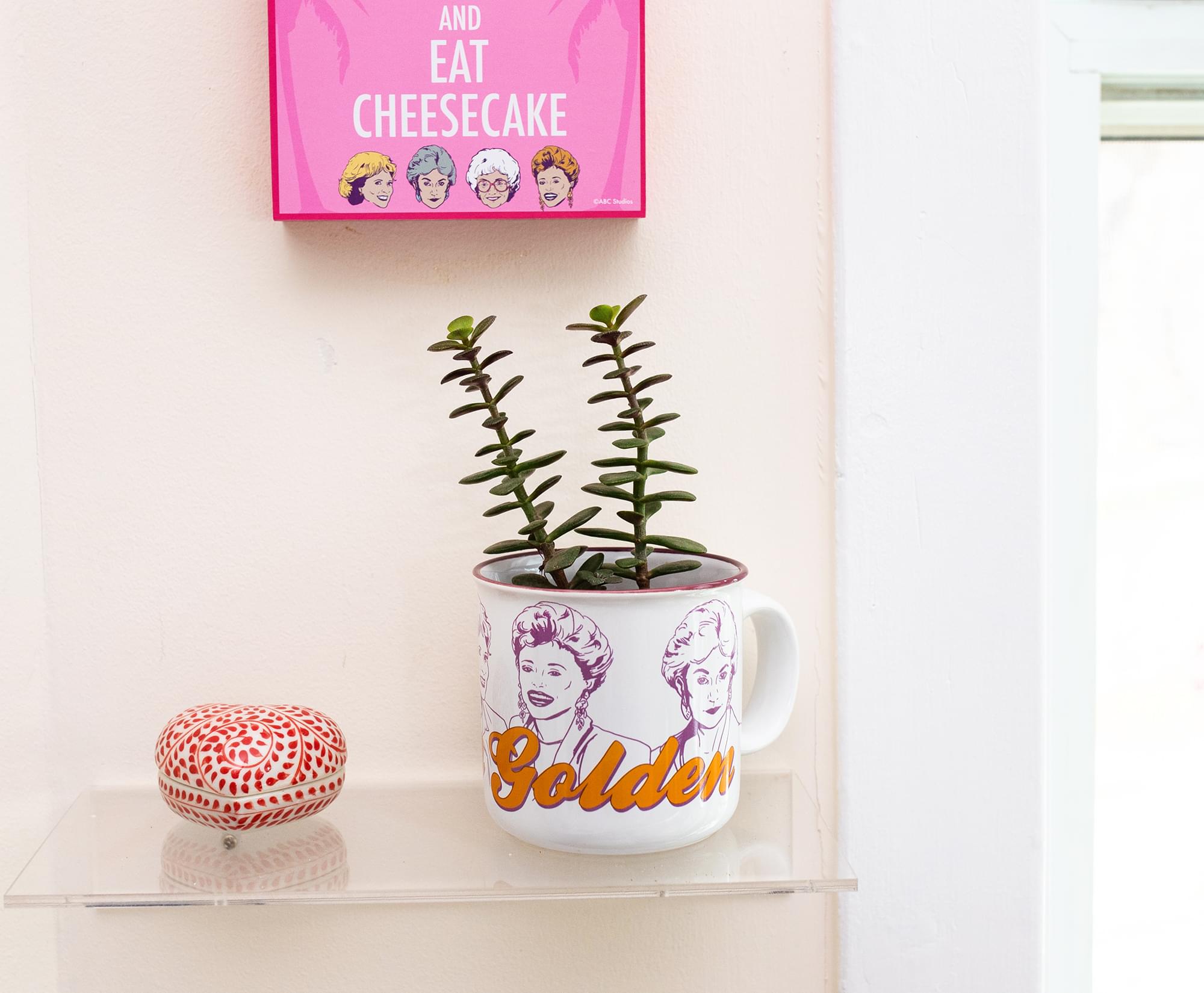 The Golden Girls "Stay Golden" Ceramic Camper Mug | Holds 20 Ounces