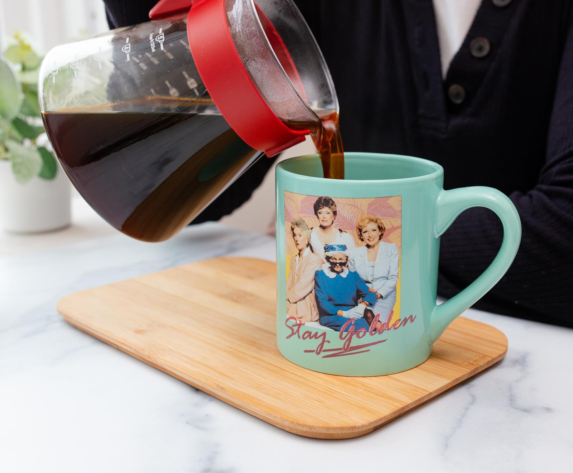 The Golden Girls "Stay Golden" Pint Glass and Coffee Mug Set
