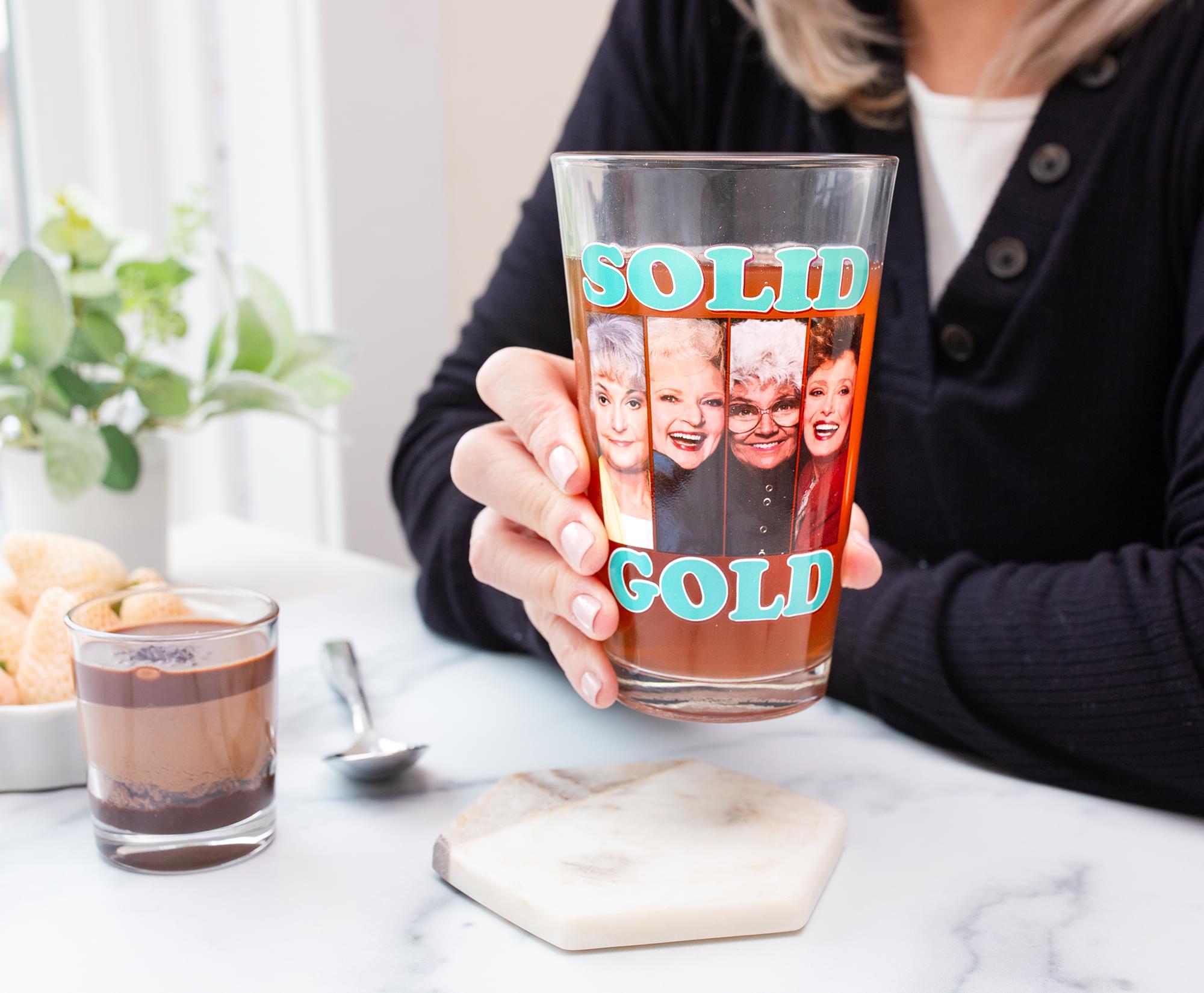The Golden Girls "Stay Golden" Pint Glass and Coffee Mug Set