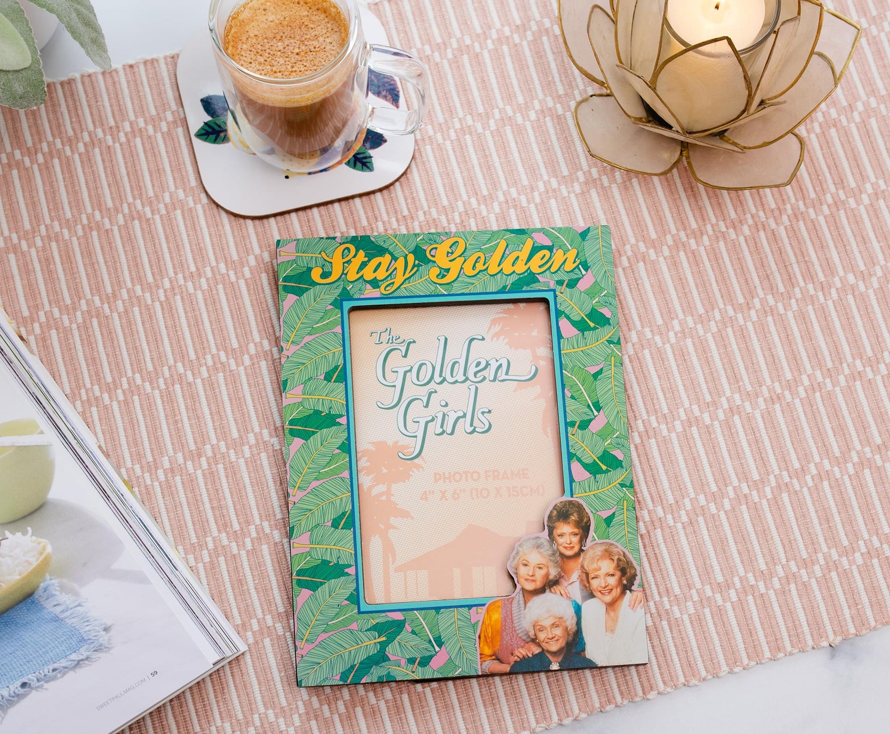 The Golden Girls "Stay Golden" Die-Cut Photo Frame | 4 x 6 Inches