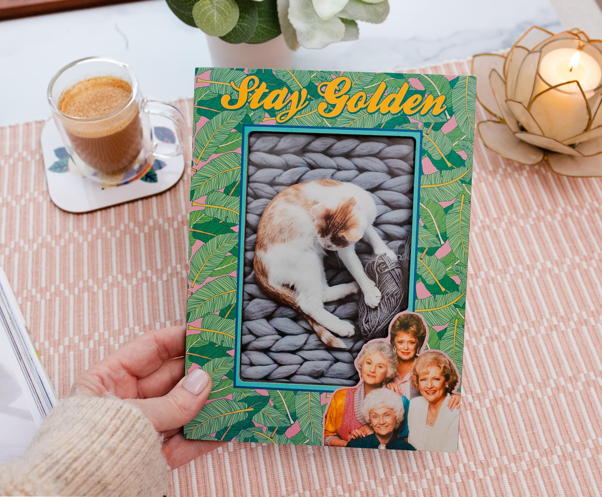 The Golden Girls "Stay Golden" Die-Cut Photo Frame | 4 x 6 Inches