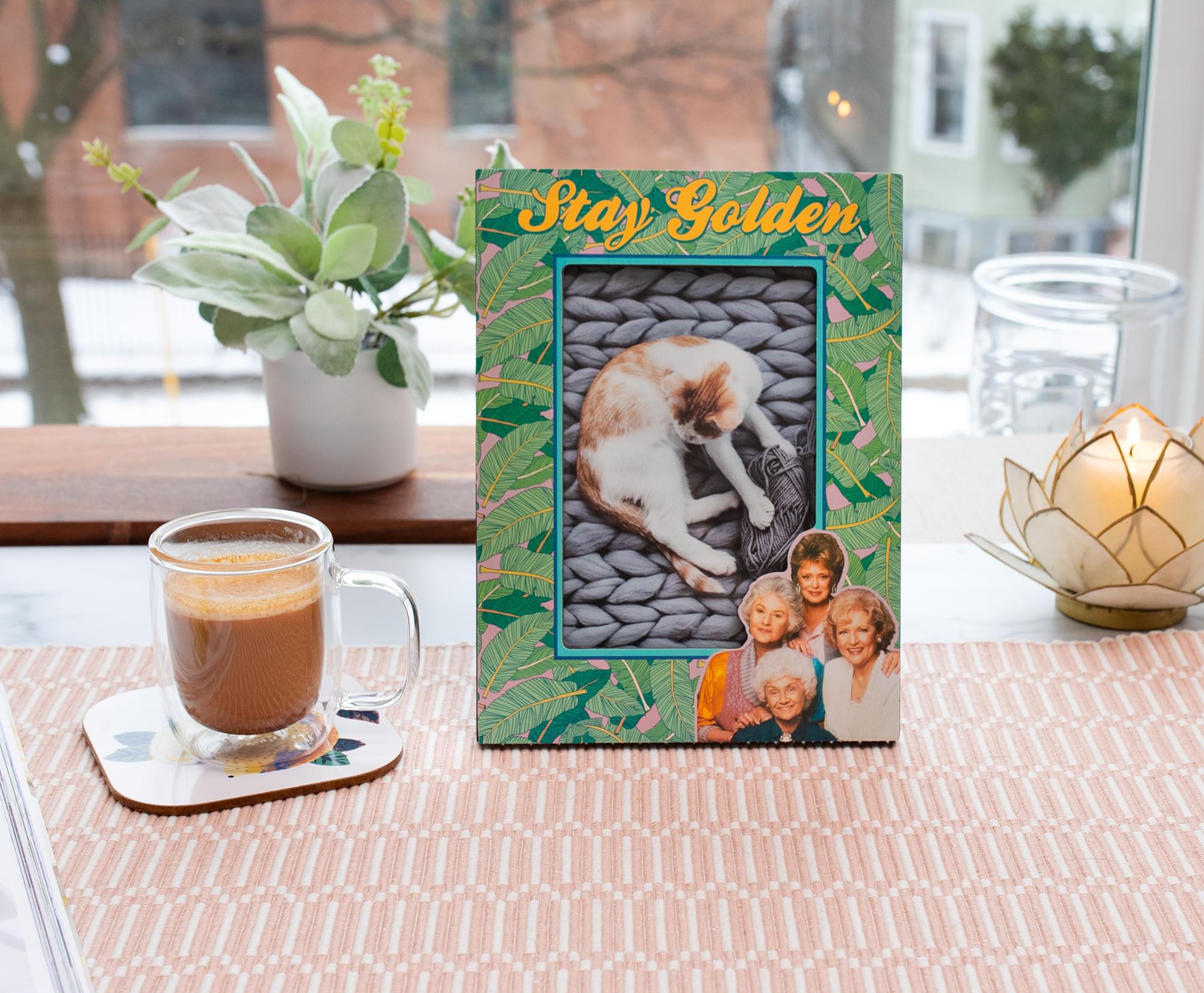 The Golden Girls "Stay Golden" Die-Cut Photo Frame | 4 x 6 Inches