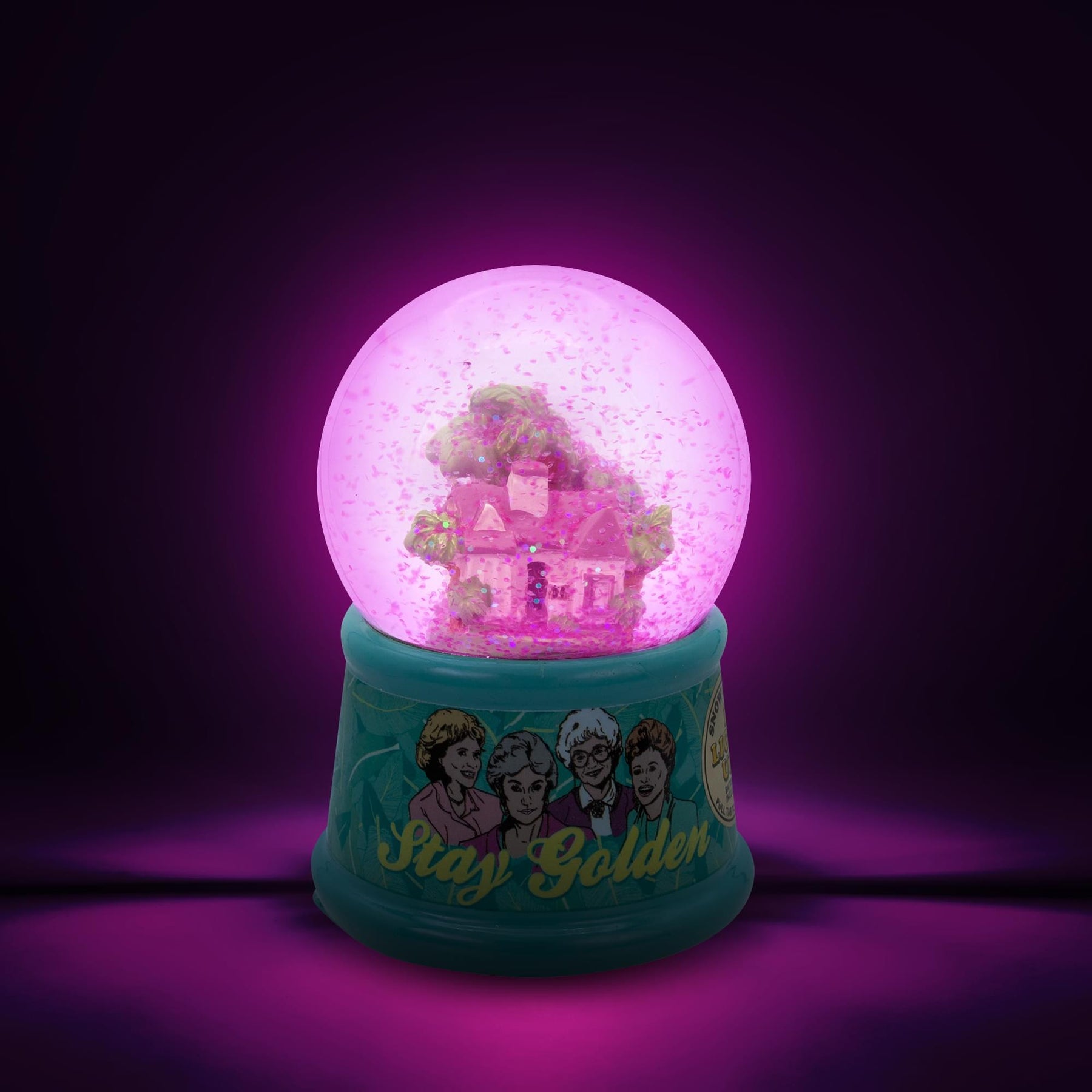 The Golden Girls Shady Pines Light-Up Mini Snow Globe | 2 Inches Tall