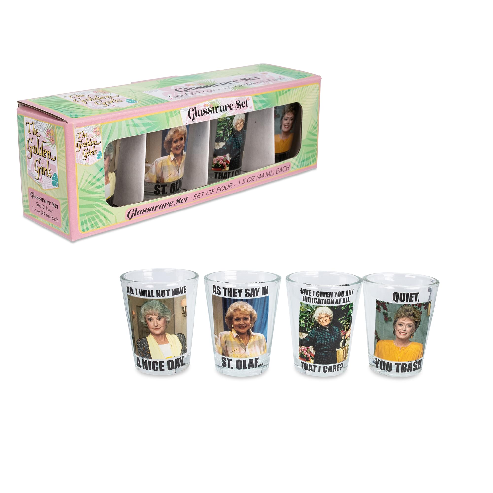 The Golden Girls Memes 1.5-Ounce Mini Glasses | Set of 4