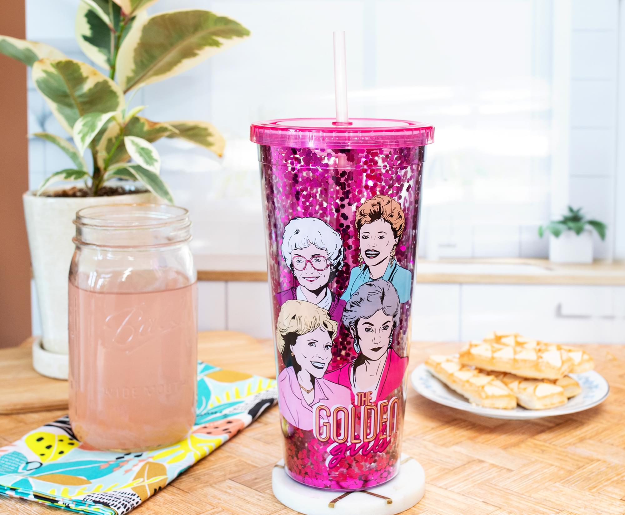 The Golden Girls Confetti Carnival Cup With Lid and Straw | Hold 32 Ounces