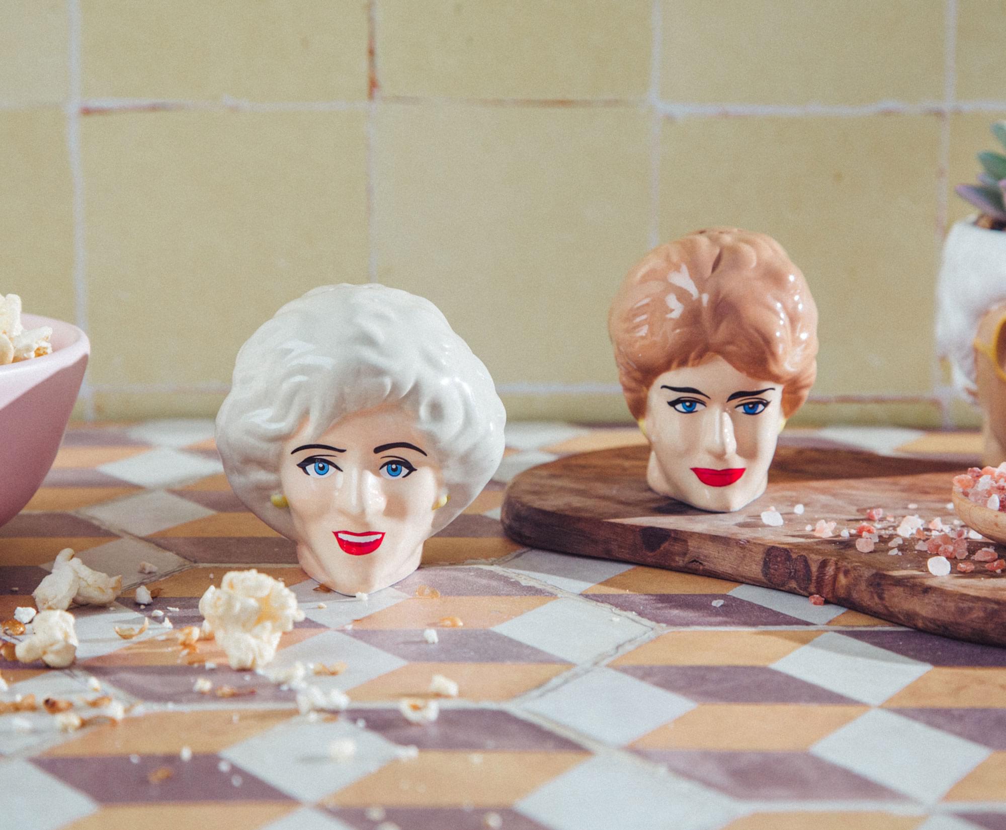 The Golden Girls Rose and Blanche Ceramic Salt and Pepper Shakers | Set of 2